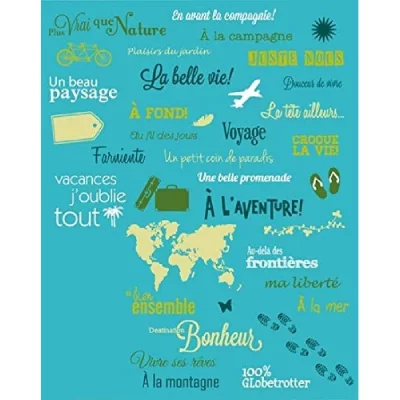 ARTEMIO Tampon Clear - Set de 38 Tampons - Voyages