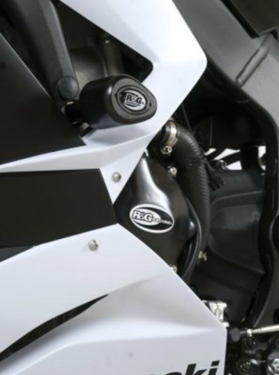R&G RACING Tampon De Protection  Aero Noir Kawasaki ZX-6R ZX636-R
