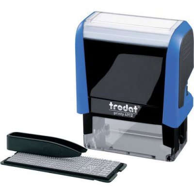 TRODAT Tampon  Printy 4912T 4.0 - 4 lignes - empreinte &agrave; cr&eacute;er soi m&ecirc;me