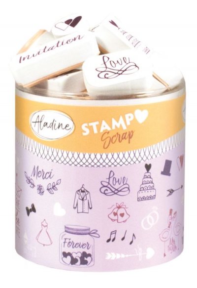 ALADINE Tampons cr&eacute;atifs  Stampo Scrap Mariage