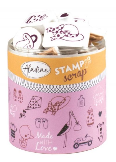 ALADINE Tampons cr&eacute;atifs  Stampo Scrap Naissance