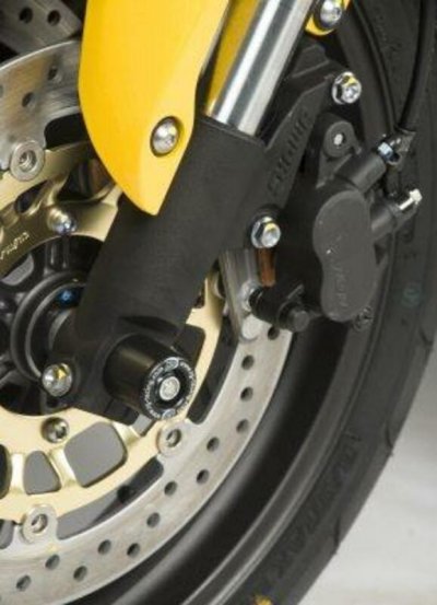 R&G RACING Tampons de protection de fourche  noirs Honda CB 600 F Horne
