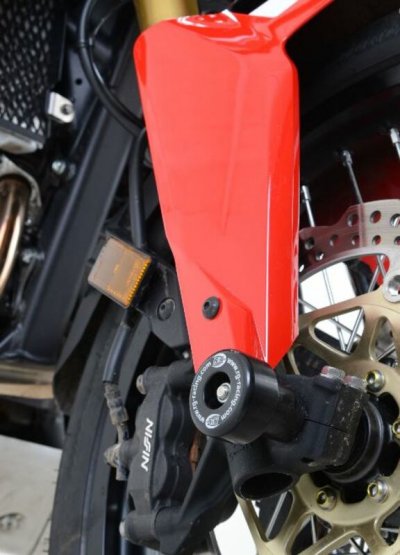 R&G RACING Tampons de protection de fourche  noirs Honda CRF1000L Afric