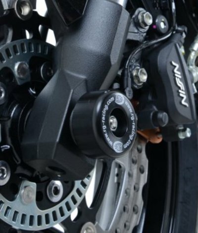 R&G RACING Tampons de protection de fourche  noirs Kawasaki Versys 650
