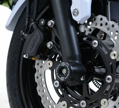 R&G RACING Tampons de protection de fourche  noirs Kawasaki Z650 17-18