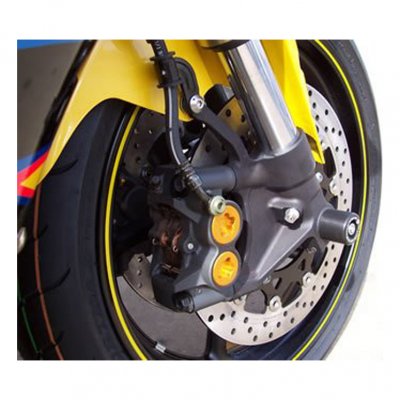 R&G RACING Tampons de protection de fourche  noirs Yamaha YZF-R6 05-16
