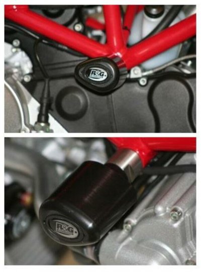 R&G RACING Tampons de protection  Aero noir Ducati Sport Classic 1000 S