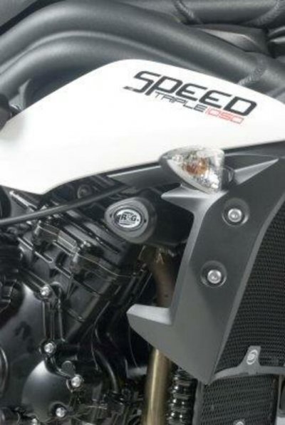 R&G RACING Tampons de protection sup&eacute;rieurs  Aero noir Triumph Speed T