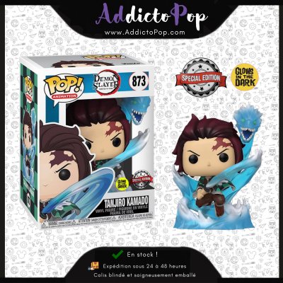 FUNKO Tanjiro avec Dragon US Glow Translucent Pop! Vinyle