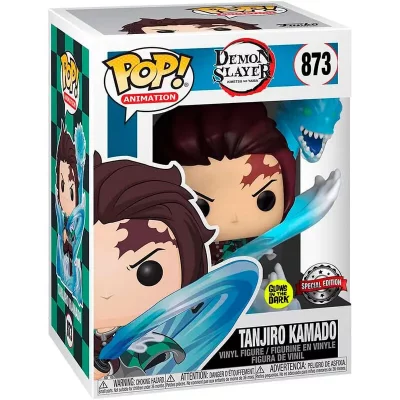 FUNKO Tanjiro avec Dragon US Glow Translucent Pop! Vinyle