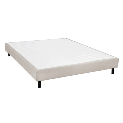 ALTOBUY Tapikit - sommier tapissier d&eacute;montable 140x190cm 2x20 lattes gris lin