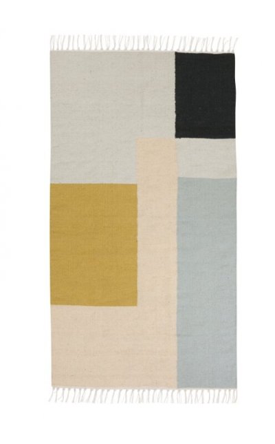 FERM LIVING Tapis 140 x 80 cm Kelim Graphique - 