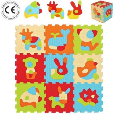LUDI Tapis &agrave; dalles sensorielles en mousse  Animaux