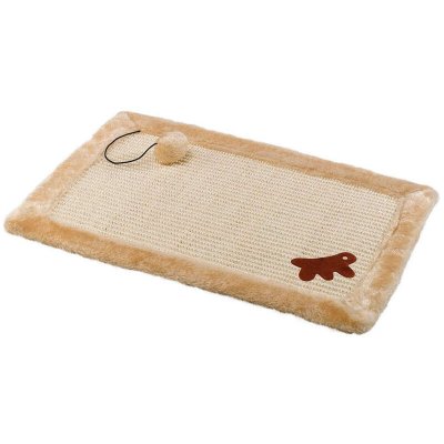 FERPLAST Tapis &agrave; griffes sisal peluche chat chats balle jouet  PA 5616