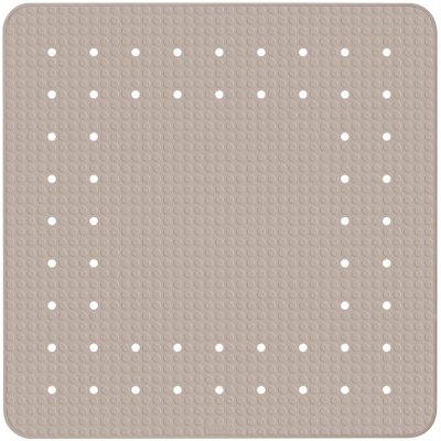 WENKO Tapis antid&eacute;rapant pour douche Mirasol taupe 54x54cm