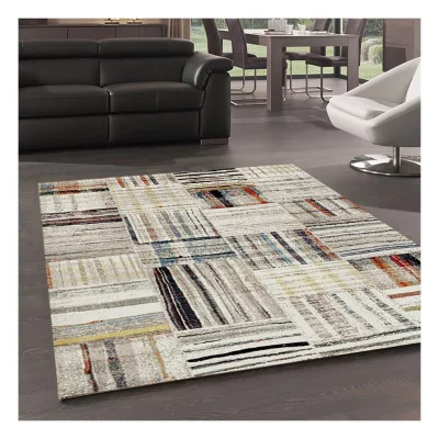 UNAMOURDETAPIS Tapis berb&egrave;re motifs tribaux 80x150 beige maro