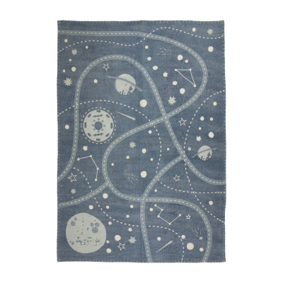 NATTIOT Tapis bleu 140 x 100 cm Little Galaxy - 