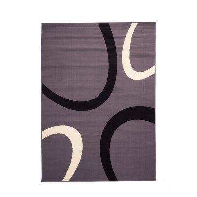 UNAMOURDETAPIS Tapis chambre tiss&eacute; motif rond LYN1 TEMPO