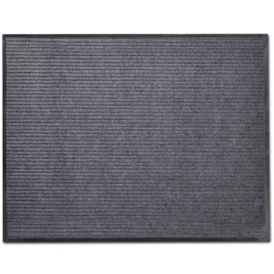 VIDAXL Tapis d'entr&eacute;e PVC Gris 120 x 180 cm