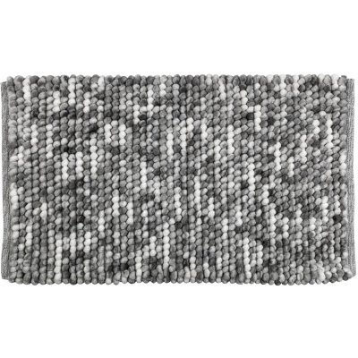 WENKO Tapis de bain design urdu - l. 60 x l. 90 cm - gris