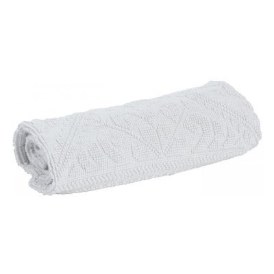 VIVARAISE Tapis de Bain en coton neige 54 x 110