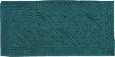 VIVARAISE Tapis de Bain en coton peacock 54 x 110