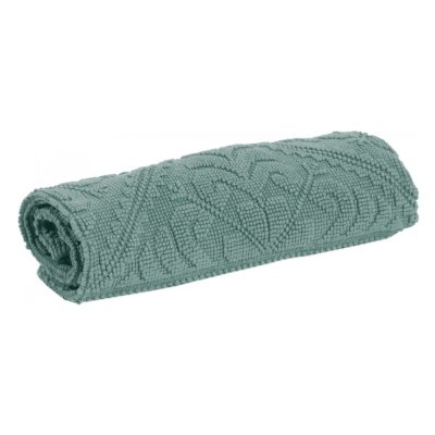 VIVARAISE Tapis de Bain en coton vert de gris 54 x 64