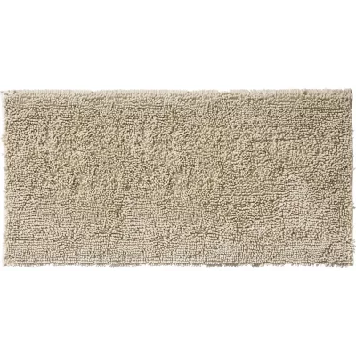 GUY LEVASSEUR Tapis de bain en polyester uni ivoire 60x120cm