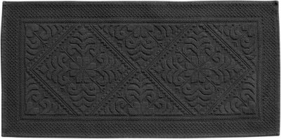 VIVARAISE Tapis de bain Enzo 54 x 110 cm Carbone