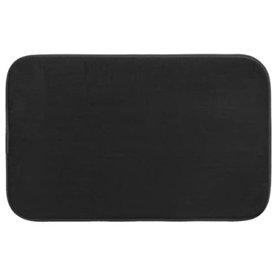 5 FIVE SIMPLY SMART Tapis de bain microfibre &agrave; m&eacute;moire de forme 80x50 cm - Noir