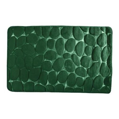 MSV Tapis de bain Microfibre pebble 50x80cm Vert - Vert - 