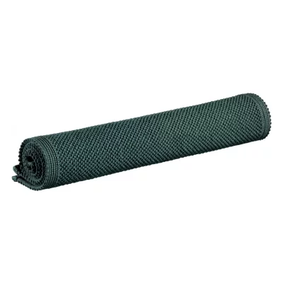 VIVARAISE Tapis de bain uni en coton prusse 54 x 110