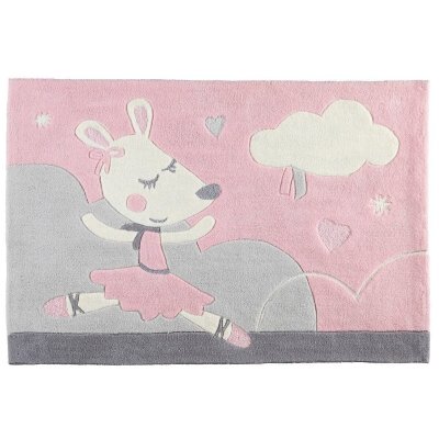 SAUTHON Tapis de chambre enfant tuft&eacute; &agrave; la main lilibelle 