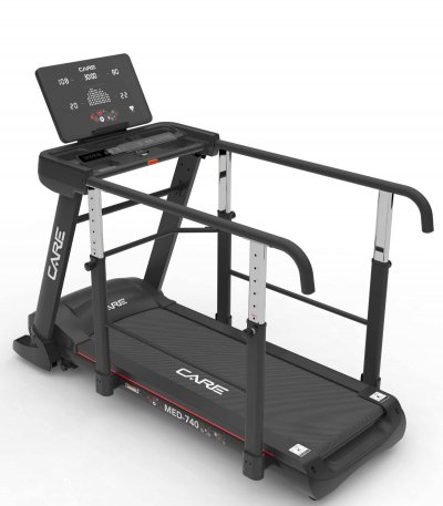 CARE FITNESS Tapis de course avec barres de maintien - 14km/h - MED-740 - MEDLINE