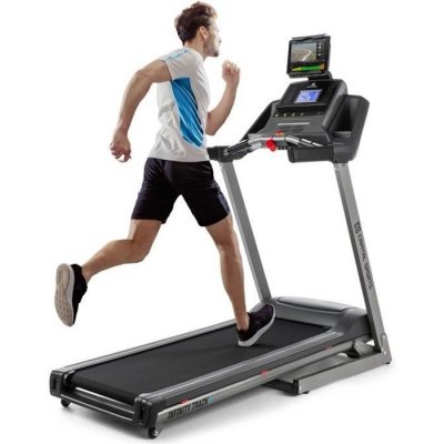 CAPITAL SPORTS Tapis de course pliable avec enceintes Bluetooth & ventilateur int&eacute;gr&eacute; -  - Gris 