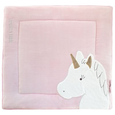  Tapis de jeu Tapidou Ma jolie licorne rose (100 x 100 cm)