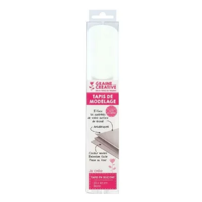 GRAINE CREATIVE Tapis de modelage anti-d&eacute;rapant en silicone 23x33cm