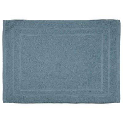 ATMOSPHERA Tapis de salle de Bain en coton Bleu orage 50 x 70 cm