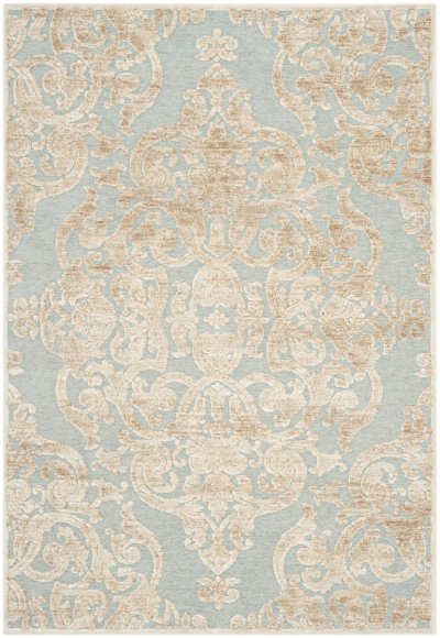 SAFAVIEH Tapis de salon interieur en pierre & aqua, 122 x 170 cm