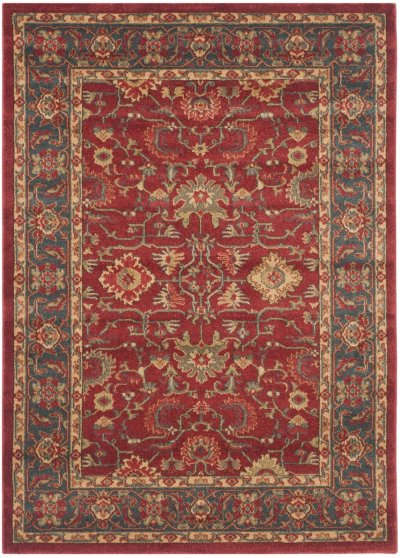 SAFAVIEH Tapis de salon interieur en rouge & multi, 122 x 170 cm