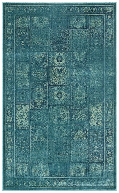 SAFAVIEH Tapis de salon interieur en turquoise & multi, 122 x 170 cm