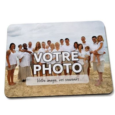 GENERIQUE Tapis de souris avec PHOTO PERSONNALISEE 