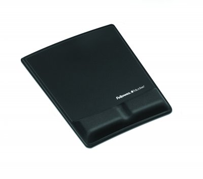 FELLOWES Tapis de souris avec repose-poignet  Lycra Noir 