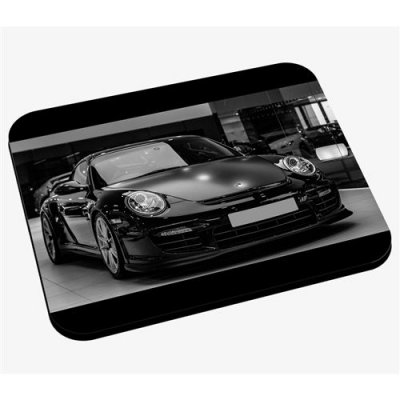  Tapis de Souris Belle Voiture de Sport Porsche Rouge Sous un Arbre