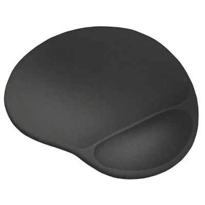 TRUST Tapis de souris ergonomique extra-large  avec repose-poignet en gel souple Noir 