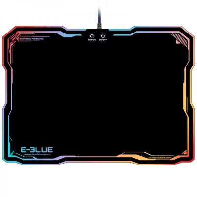 E BLUE Tapis de souris Gamer avec r&eacute;tro-&eacute;clairage RGB LED - E-BLUE - EMP013BKAA-IU 