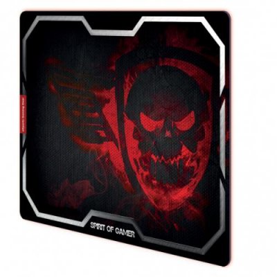 SPIRIT OF GAMER Tapis de souris gamer smokey skull - rouge