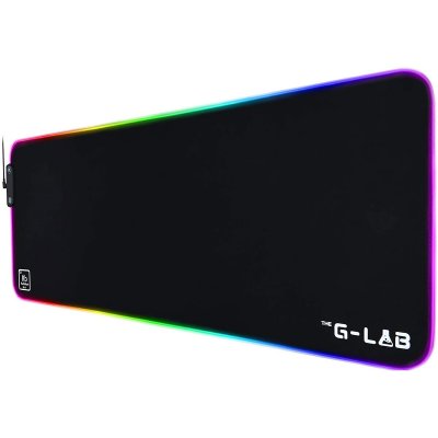 THE G LAB Tapis de souris Gaming RVB XXL The G-Lab Pad Rubidium Noir 