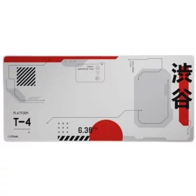 TRUST Tapis de souris gaming  GXT 759 XXL noir gris rouge blanc