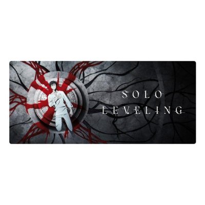 ABYSTYLE Tapis De Souris Gaming Xxl Solo Leveling  90x40cm Rouge Noir